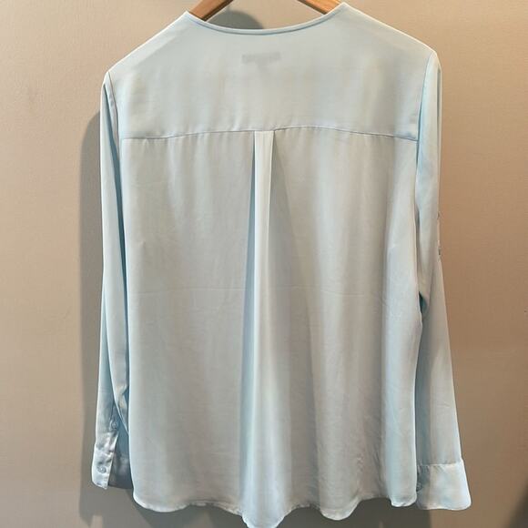 Express Large Baby Blue Blouse Top - Picture 8 of 9